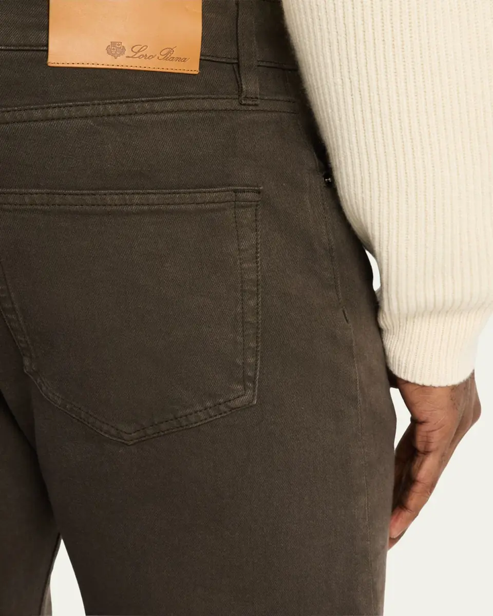 Loro Piana Men's Quarona Denim Five-Pocket Pants | Thumbnail 13