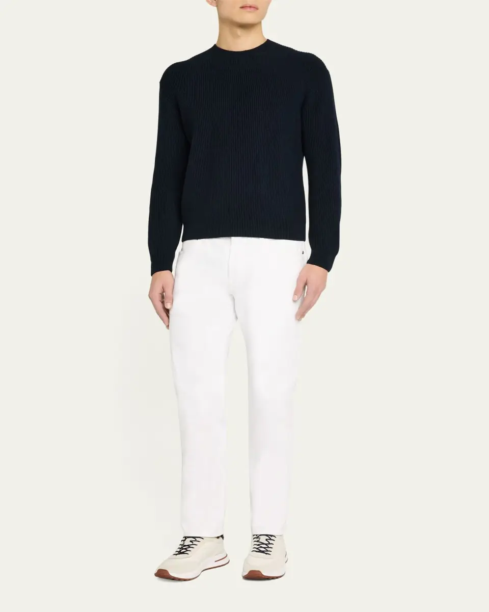 Loro Piana Men's Quarona Denim Five-Pocket Pants | Thumbnail 15