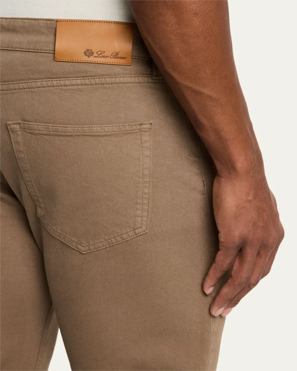 Loro Piana Men's Quarona Denim Five-Pocket Pants | Thumbnail 9