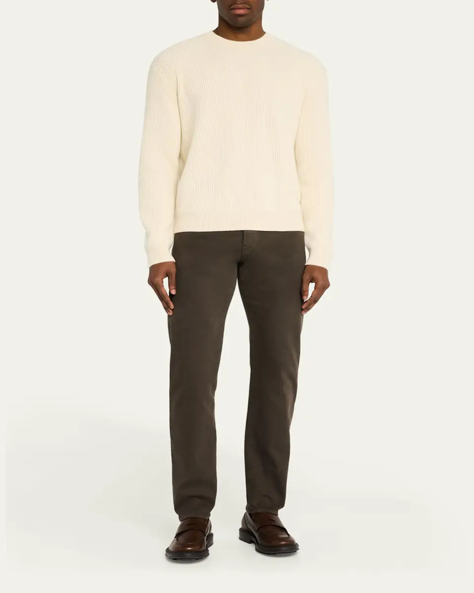 Loro Piana Men's Quarona Denim Five-Pocket Pants | Thumbnail 10