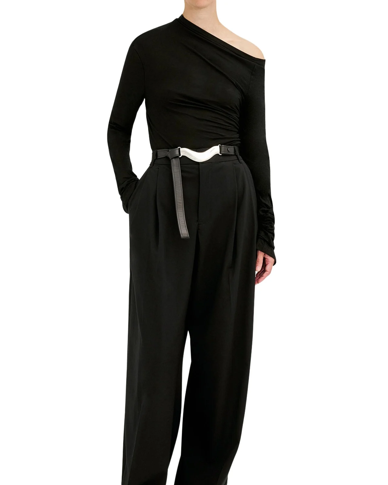 Brancusi Metal Leather Belt