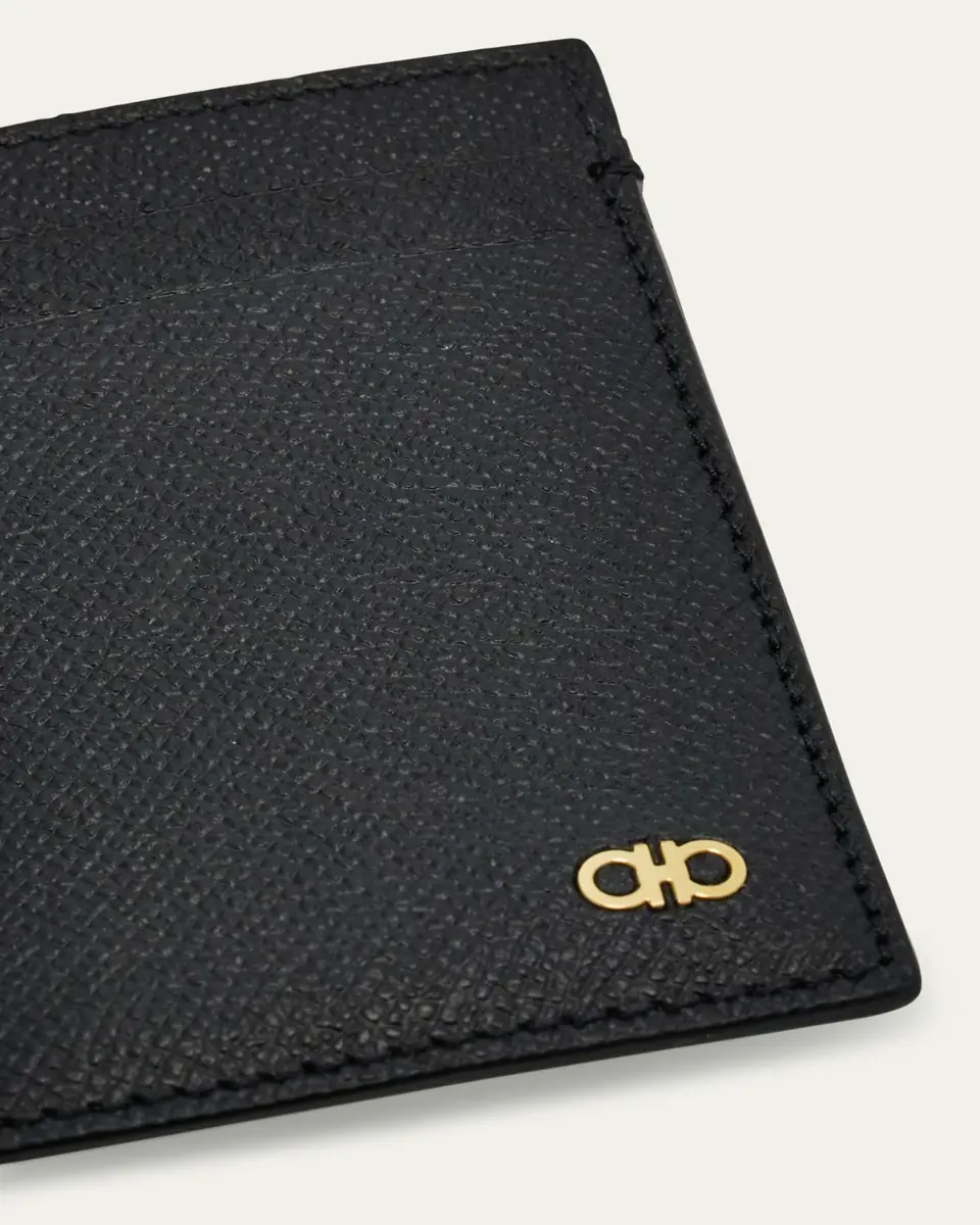 Ferragamo Men's Micro Gancio Money Clip Card Holder | Thumbnail 5