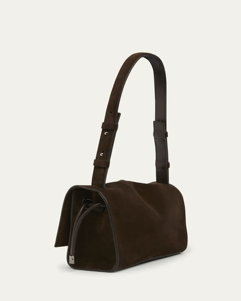 Christian Louboutin Baggy Small Shoulder Bag in Suede | Thumbnail 13 Christian Louboutin Baggy Small Shoulder Bag in Suede | Thumbnail 13