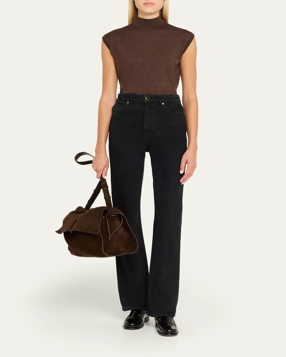 Christian Louboutin Baggy Small Shoulder Bag in Suede | Thumbnail 15 Christian Louboutin Baggy Small Shoulder Bag in Suede | Thumbnail 15