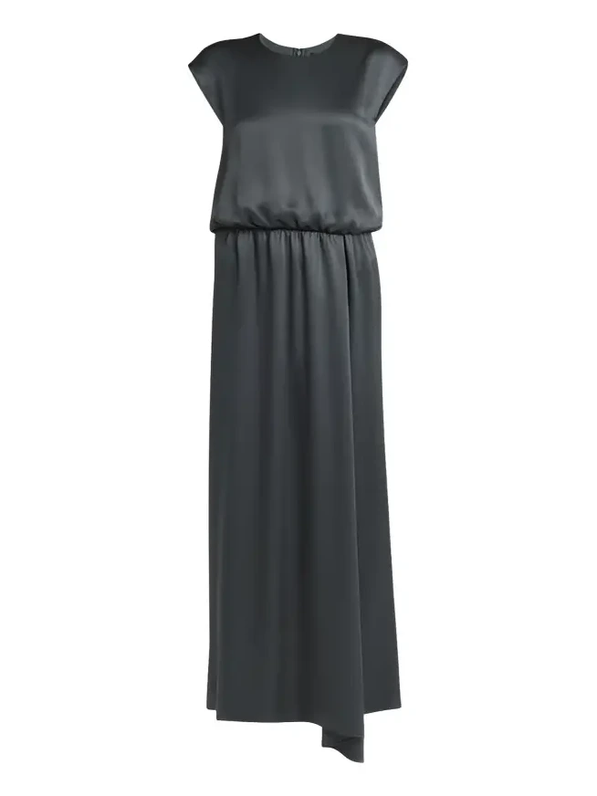 Long Double Silk Satin Gown Long Double Silk Satin Gown