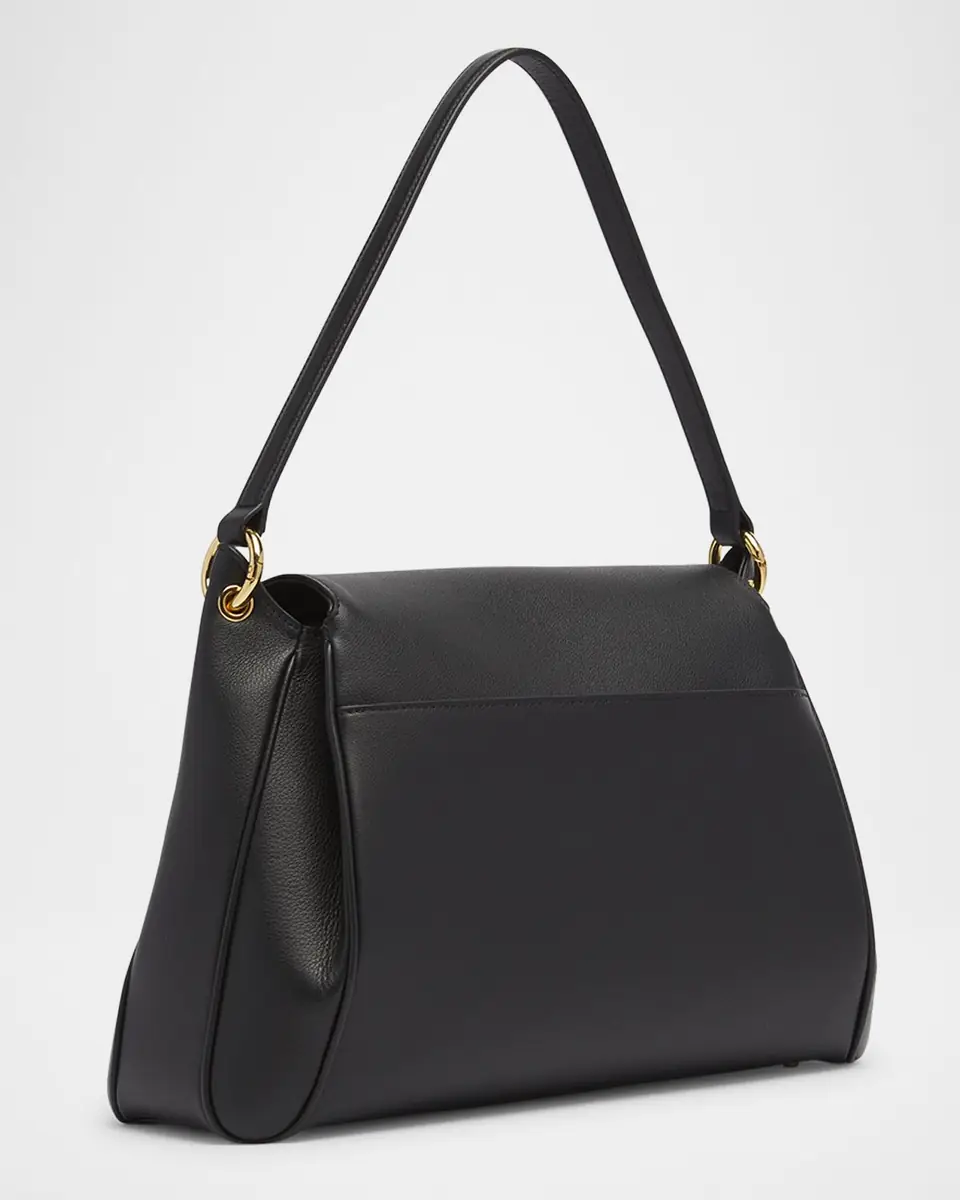 TOM FORD Tara Flap Shoulder Bag in Grain Leather | Thumbnail 13