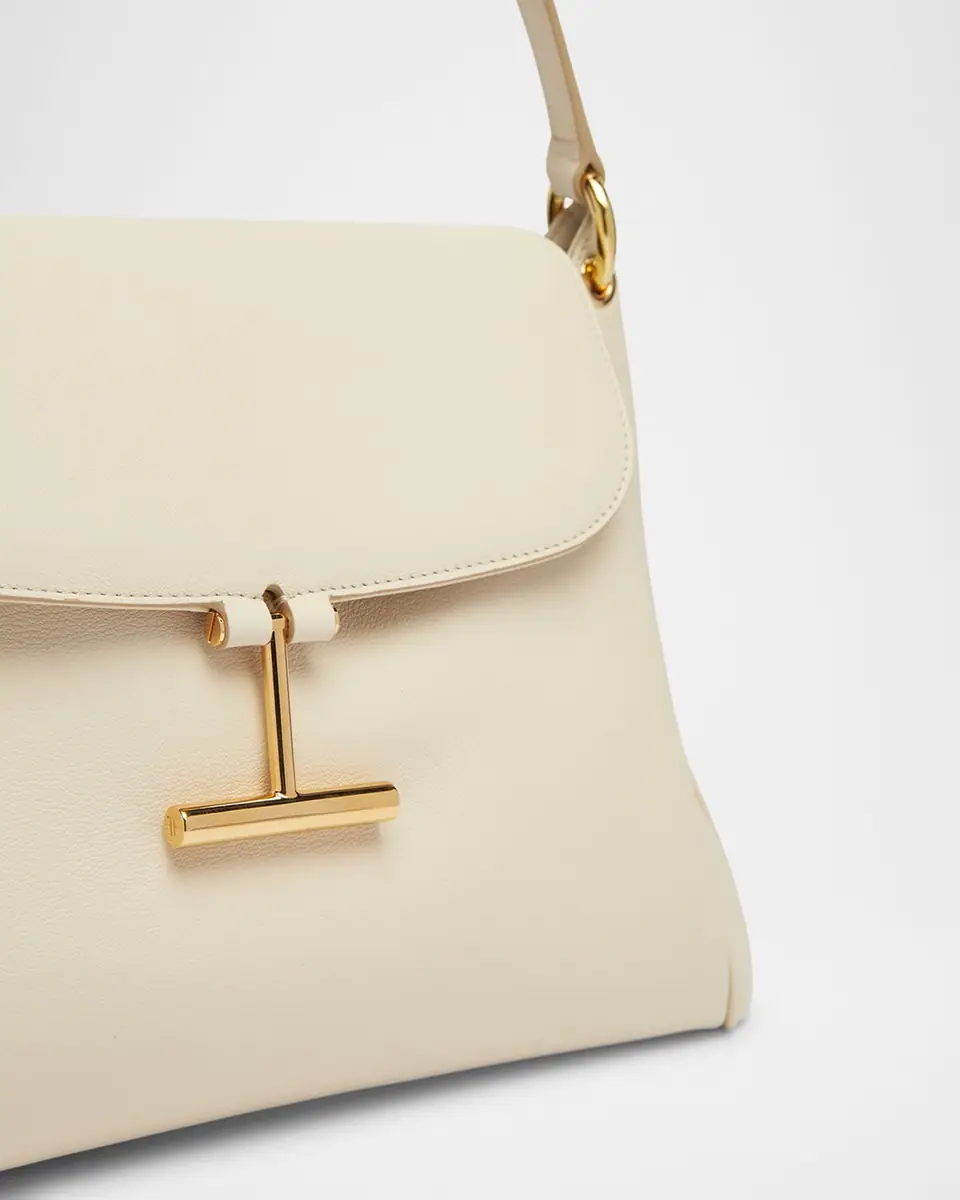 TOM FORD Tara Flap Shoulder Bag in Grain Leather | Thumbnail 5