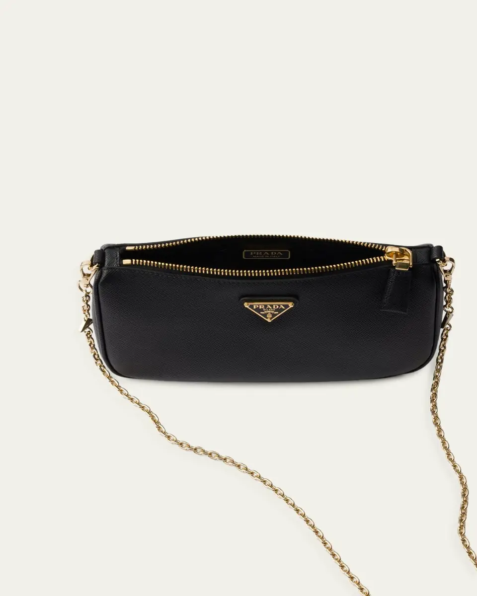 Prada Mini Saffiano Leather Shoulder Bag | Thumbnail 3 Prada Mini Saffiano Leather Shoulder Bag | Thumbnail 3