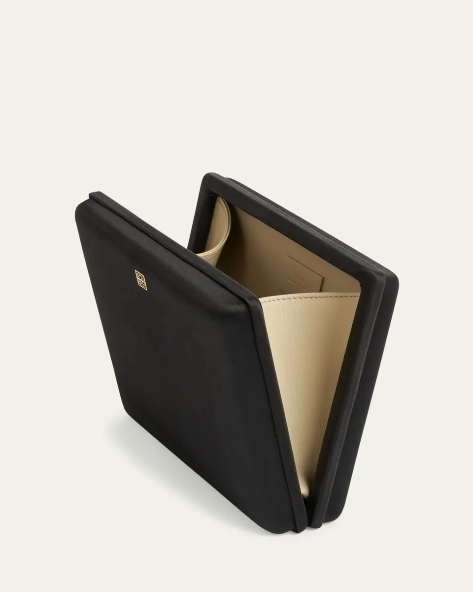 Toteme Box Satin Clutch Bag | Thumbnail 2