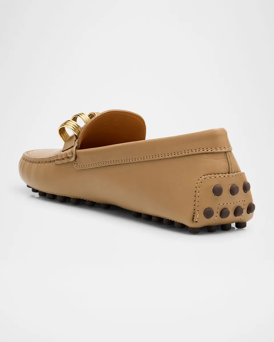 Tod's Gommino Calfskin Rings Driver Loafers | Thumbnail 3