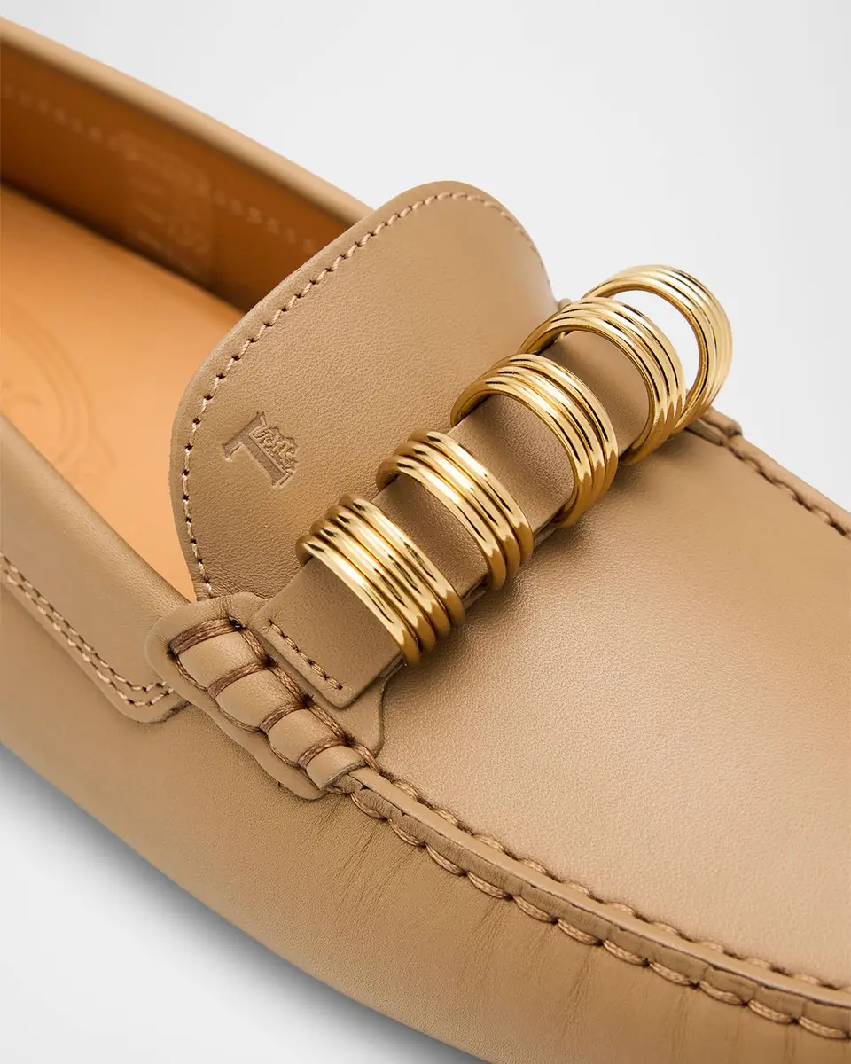 Tod's Gommino Calfskin Rings Driver Loafers | Thumbnail 4
