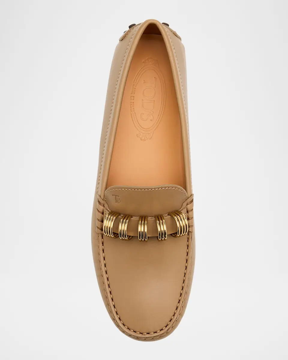 Tod's Gommino Calfskin Rings Driver Loafers | Thumbnail 5