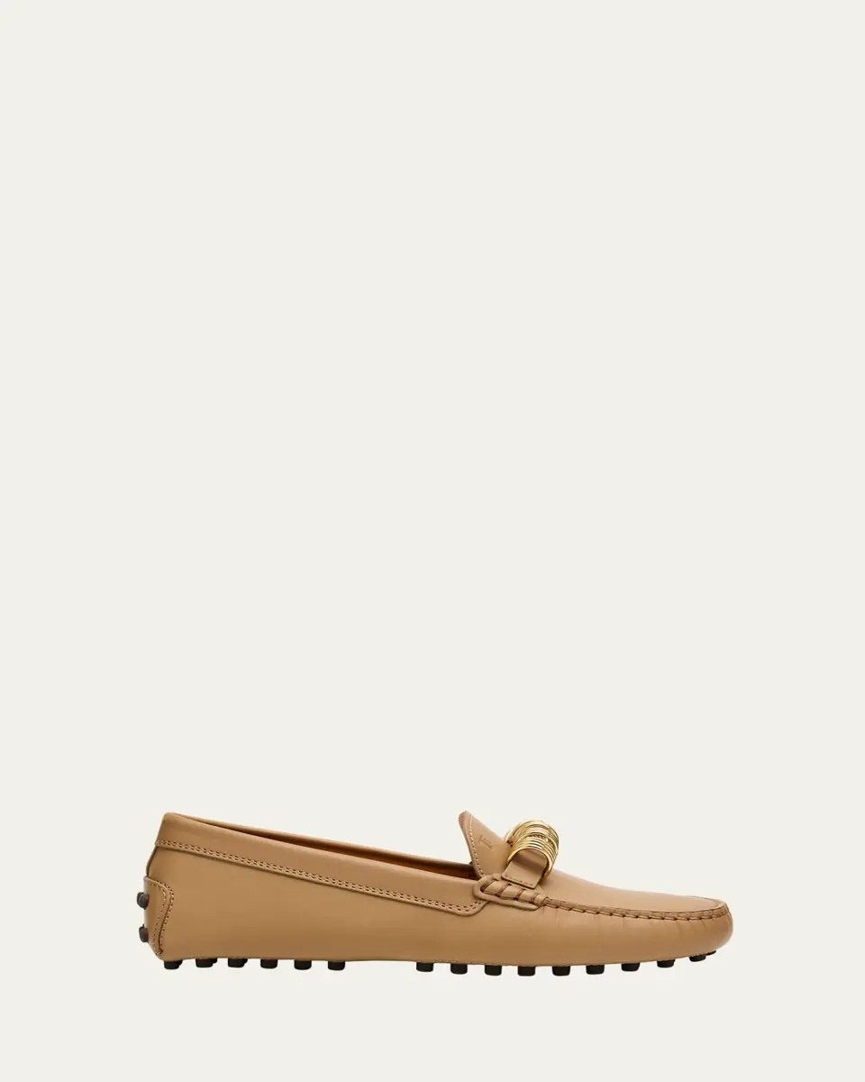 Tod's Gommino Calfskin Rings Driver Loafers | Thumbnail 6