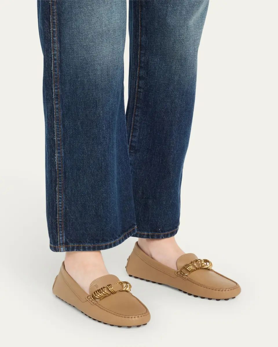 Tod's Gommino Calfskin Rings Driver Loafers | Thumbnail 7