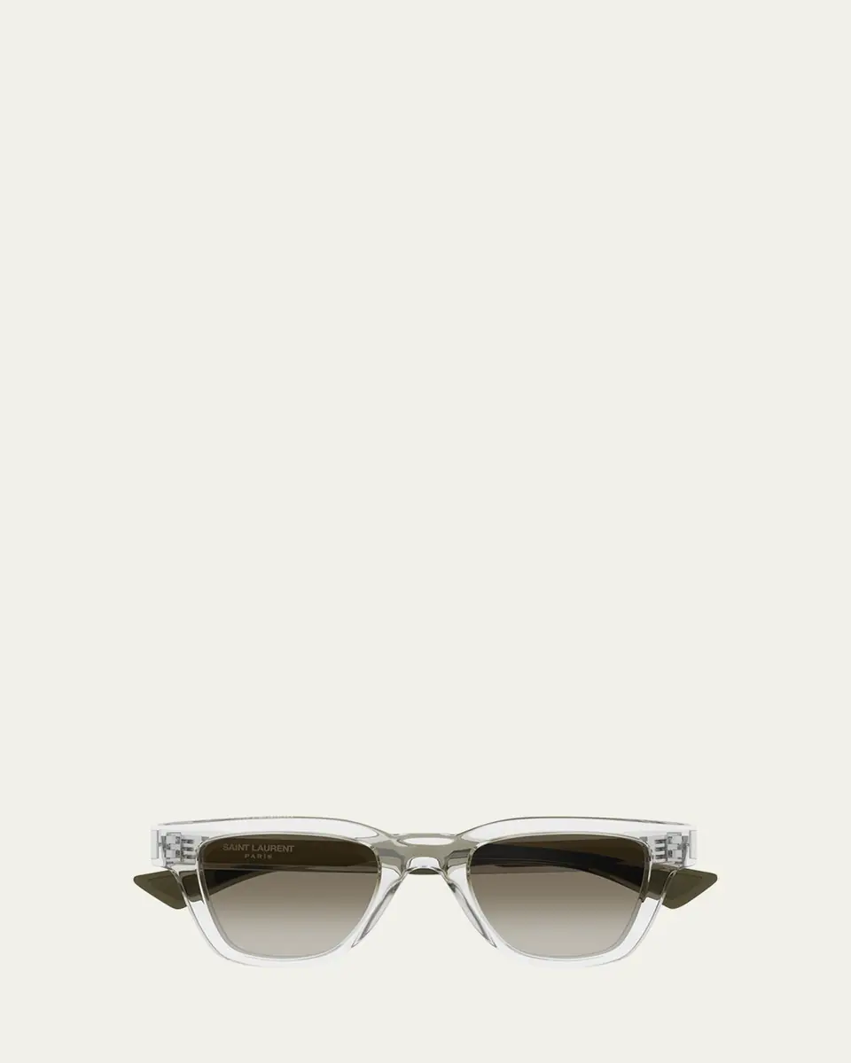 Saint Laurent Men's SL 789 Jacquesm Acetate Rectangle Sunglasses | Thumbnail 5