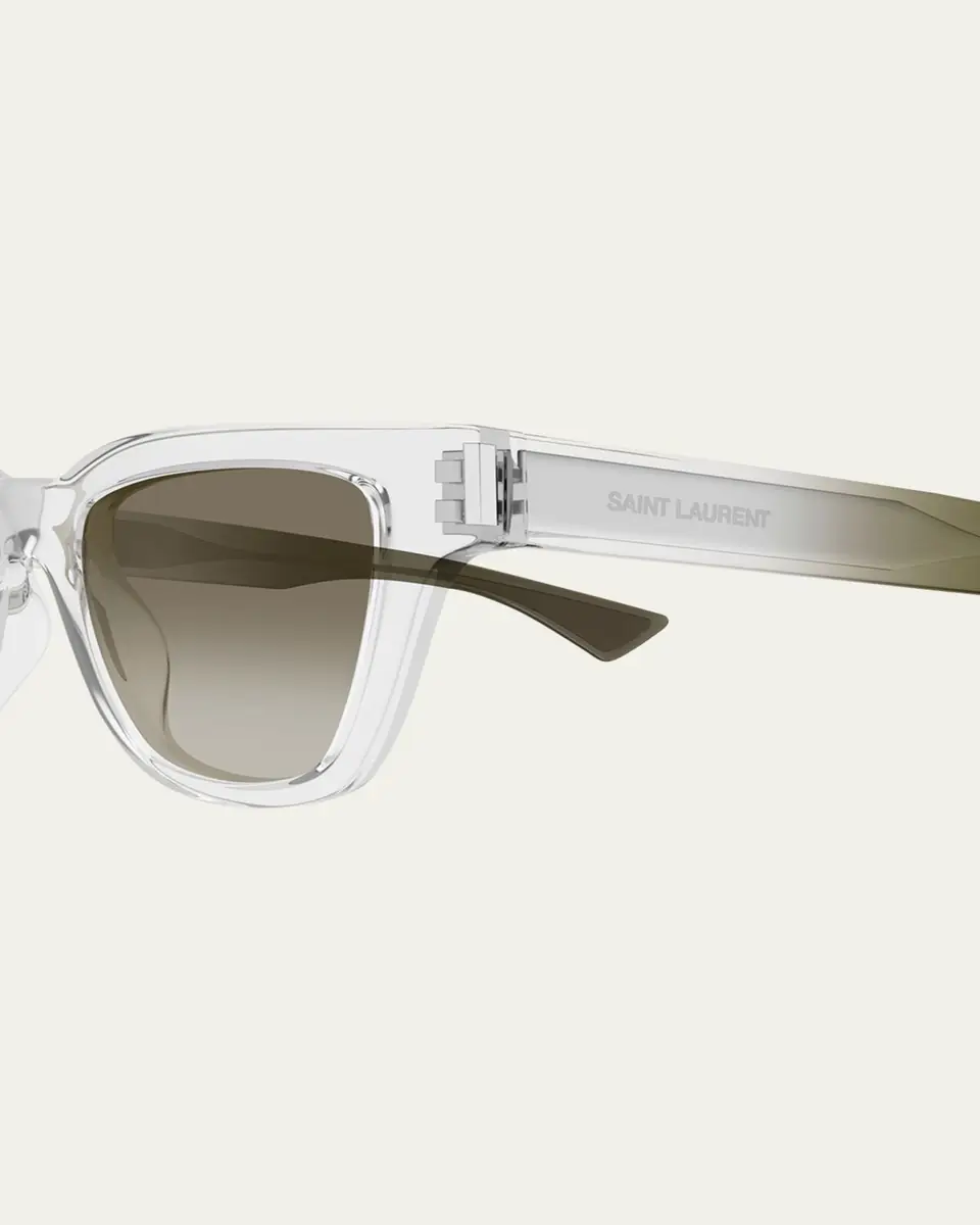Saint Laurent Men's SL 789 Jacquesm Acetate Rectangle Sunglasses | Thumbnail 6