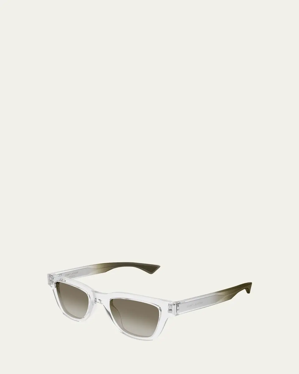 Saint Laurent Men's SL 789 Jacquesm Acetate Rectangle Sunglasses | Thumbnail 7