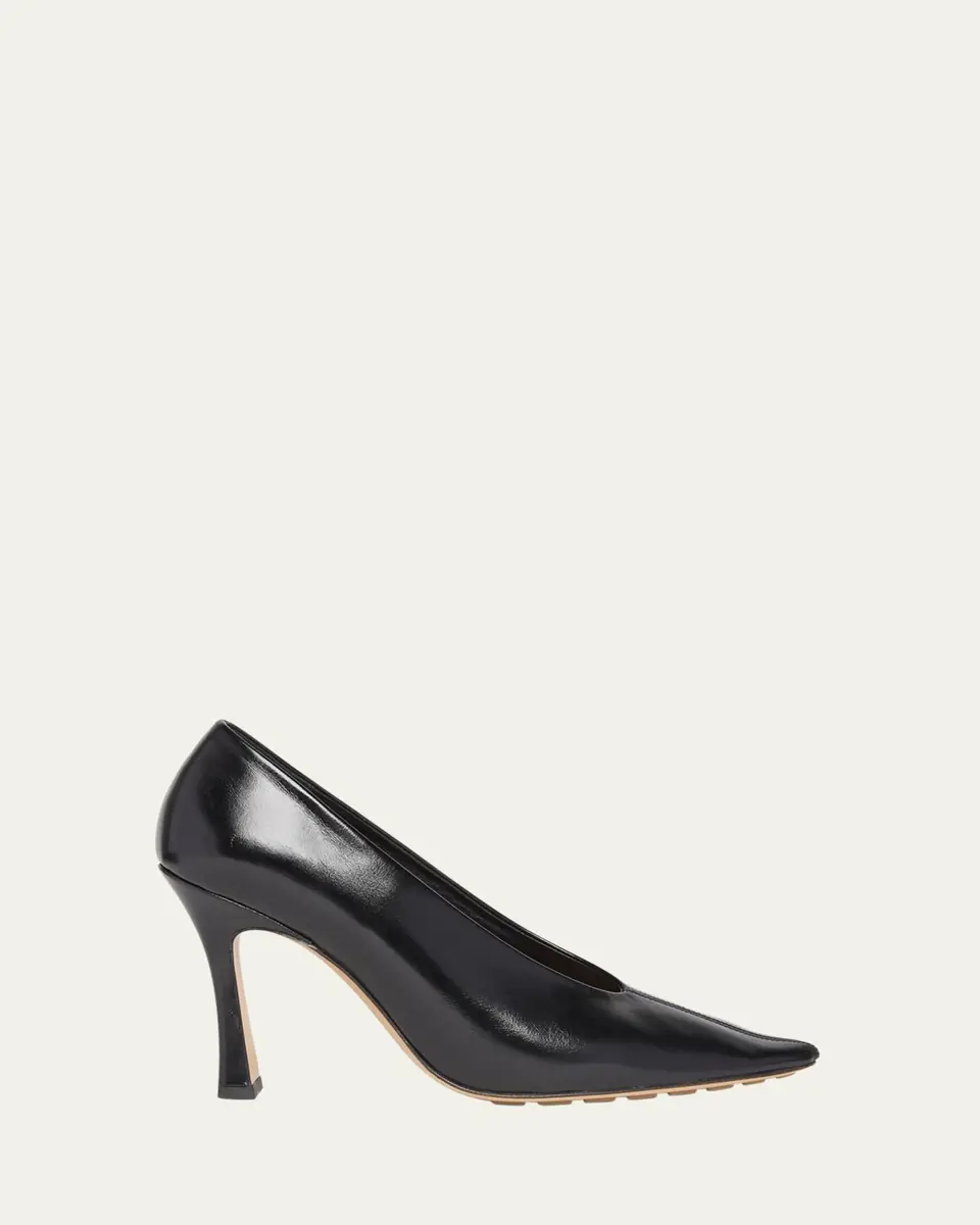 Bottega Veneta Leather Stiletto Sporty Pumps | Thumbnail 6