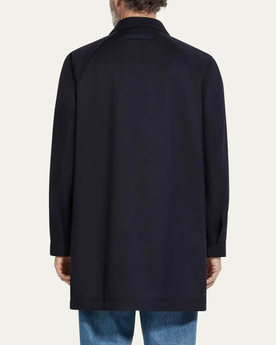 ZEGNA Men's Motorin 300cc Microfiber Rain Coat | Thumbnail 3 ZEGNA Men's Motorin 300cc Microfiber Rain Coat | Thumbnail 3