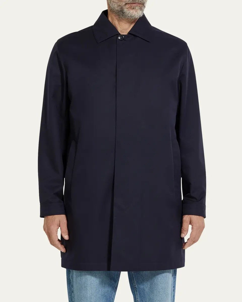 ZEGNA Men's Motorin 300cc Microfiber Rain Coat | Thumbnail 4 ZEGNA Men's Motorin 300cc Microfiber Rain Coat | Thumbnail 4