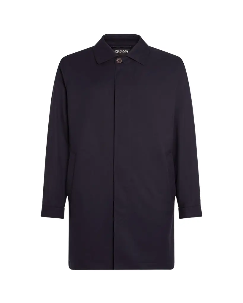 ZEGNA Men's Motorin 300cc Microfiber Rain Coat | Image 1 ZEGNA Men's Motorin 300cc Microfiber Rain Coat | Image 1