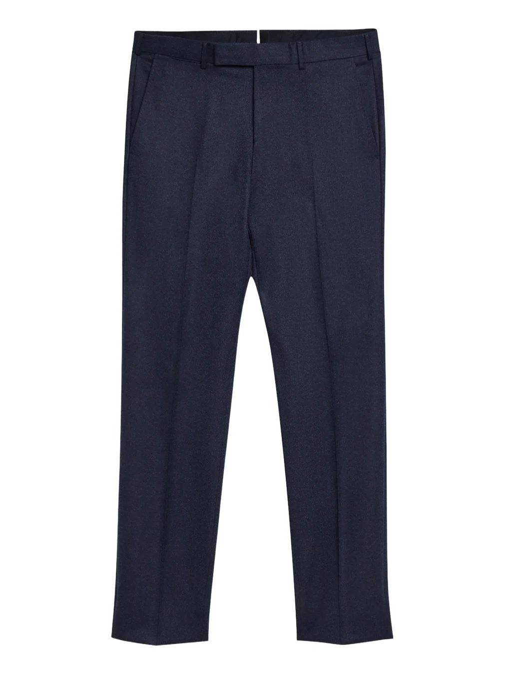 Zegna Men's Wool Flannel Flat-Front Trousers