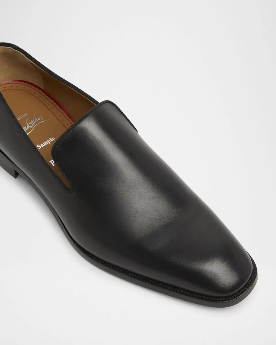 Christian Louboutin Men's Danny Flex Red-Sole Leather Loafers | Thumbnail 2 Christian Louboutin Men's Danny Flex Red-Sole Leather Loafers | Thumbnail 2