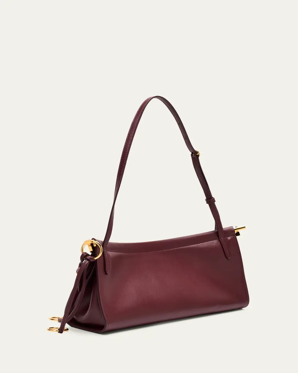 ALAÏA Le Click Medium Shoulder Bag in Glossy Leather | Thumbnail 12 ALAÏA Le Click Medium Shoulder Bag in Glossy Leather | Thumbnail 12