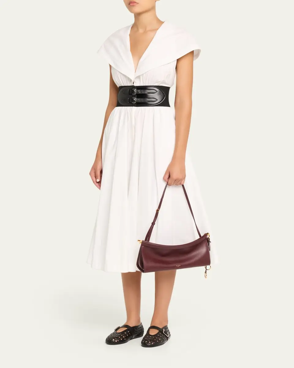 ALAÏA Le Click Medium Shoulder Bag in Glossy Leather | Thumbnail 14 ALAÏA Le Click Medium Shoulder Bag in Glossy Leather | Thumbnail 14