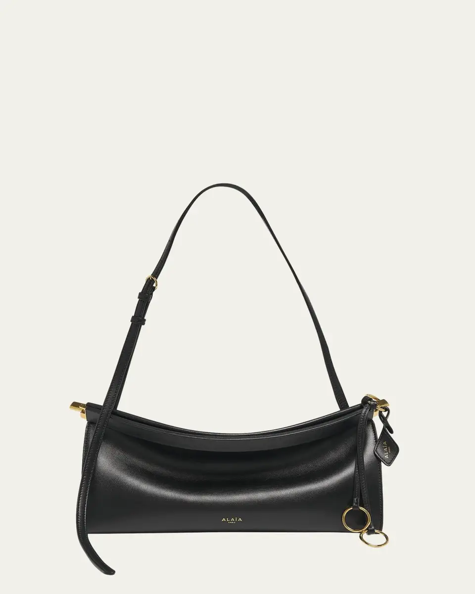 ALAÏA Le Click Medium Shoulder Bag in Glossy Leather | Thumbnail 6 ALAÏA Le Click Medium Shoulder Bag in Glossy Leather | Thumbnail 6