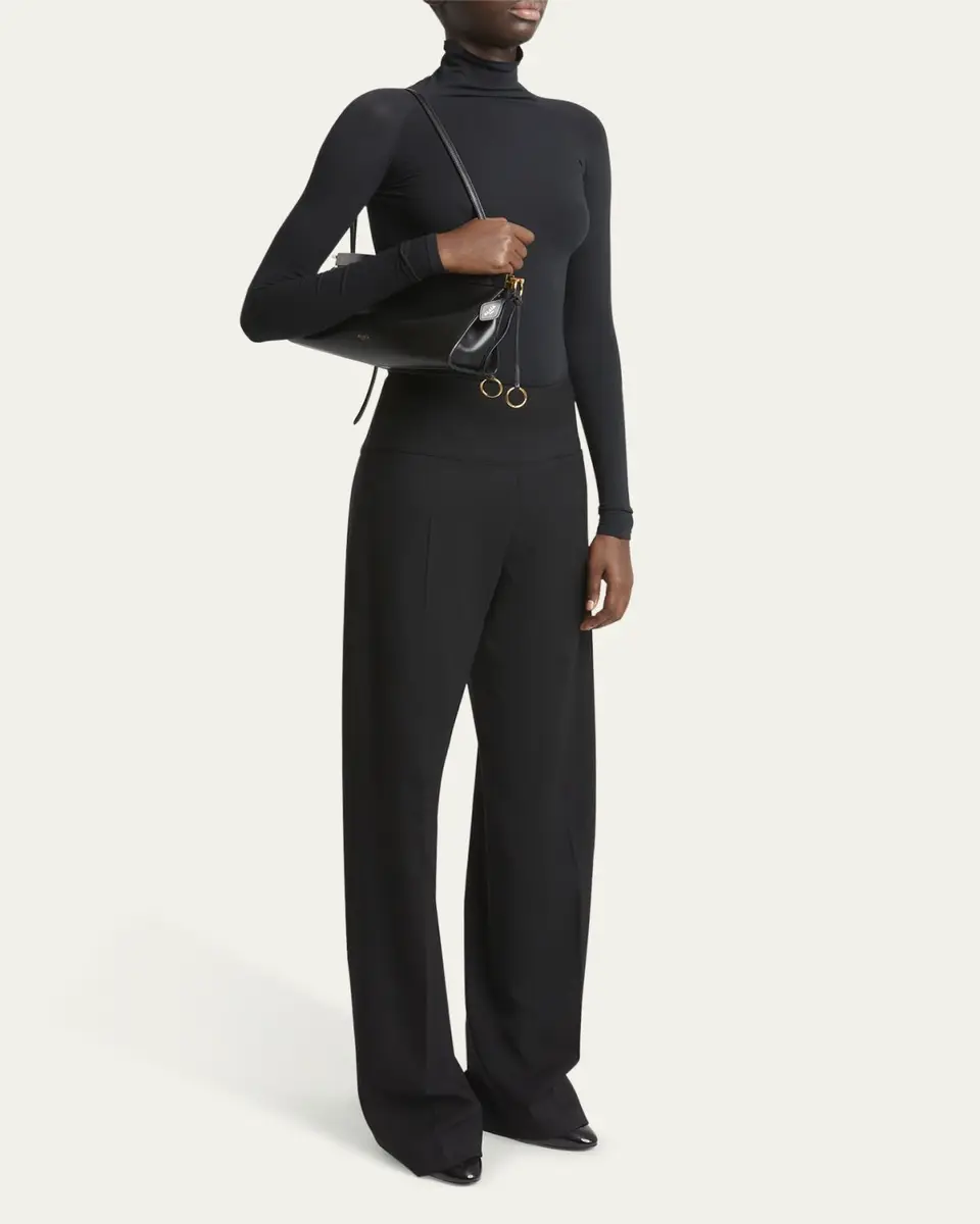 ALAÏA Le Click Medium Shoulder Bag in Glossy Leather | Thumbnail 10 ALAÏA Le Click Medium Shoulder Bag in Glossy Leather | Thumbnail 10