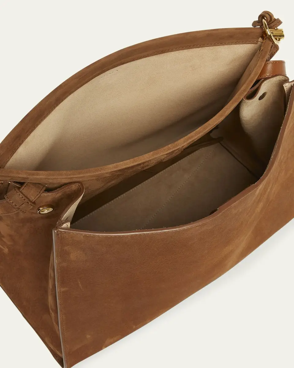 ALAÏA Le Click Medium Square Tote Bag in Nubuck Leather | Thumbnail 4 ALAÏA Le Click Medium Square Tote Bag in Nubuck Leather | Thumbnail 4