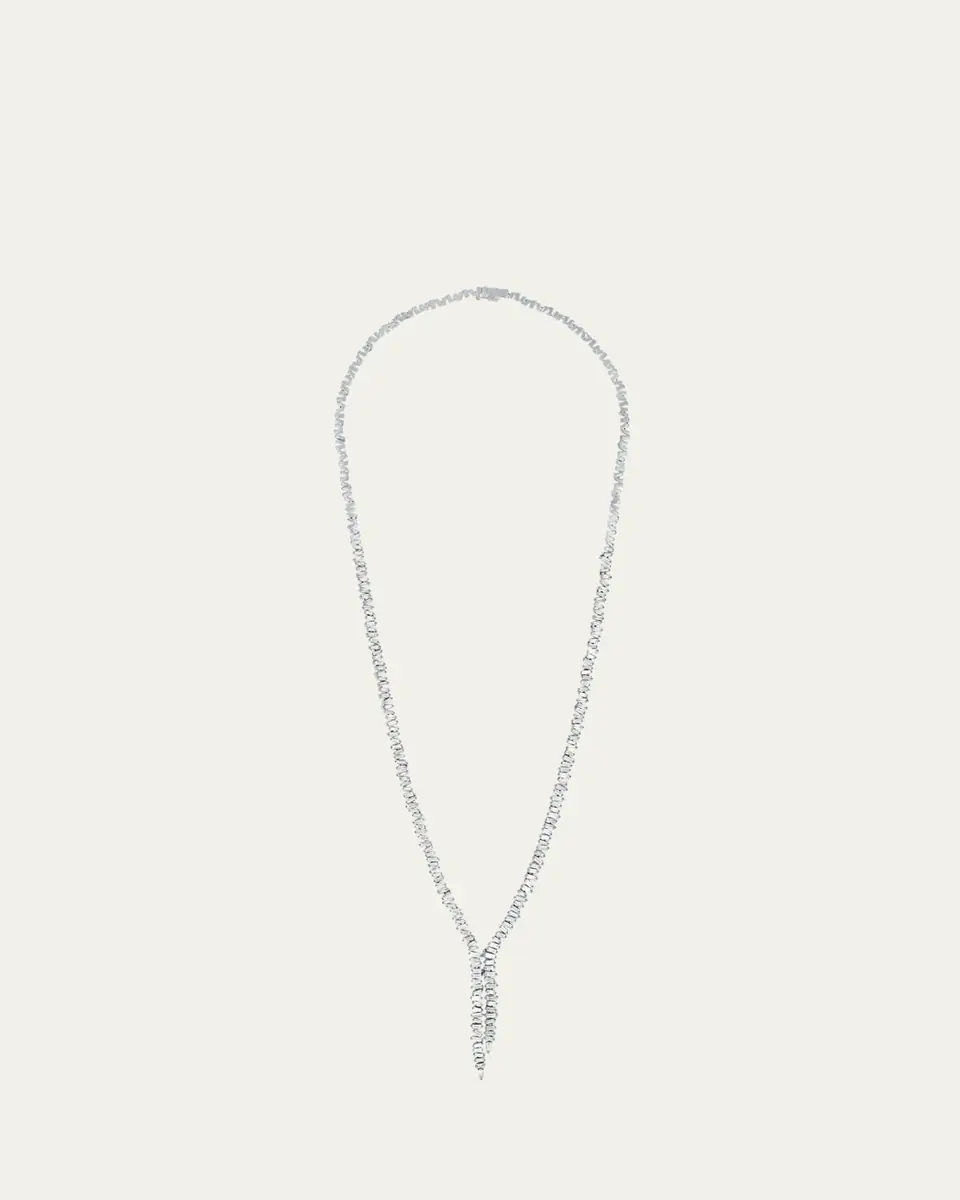 Suzanne Kalan 18K White Gold Classic Diamond Bolero Necklace | Thumbnail 2 Suzanne Kalan 18K White Gold Classic Diamond Bolero Necklace | Thumbnail 2