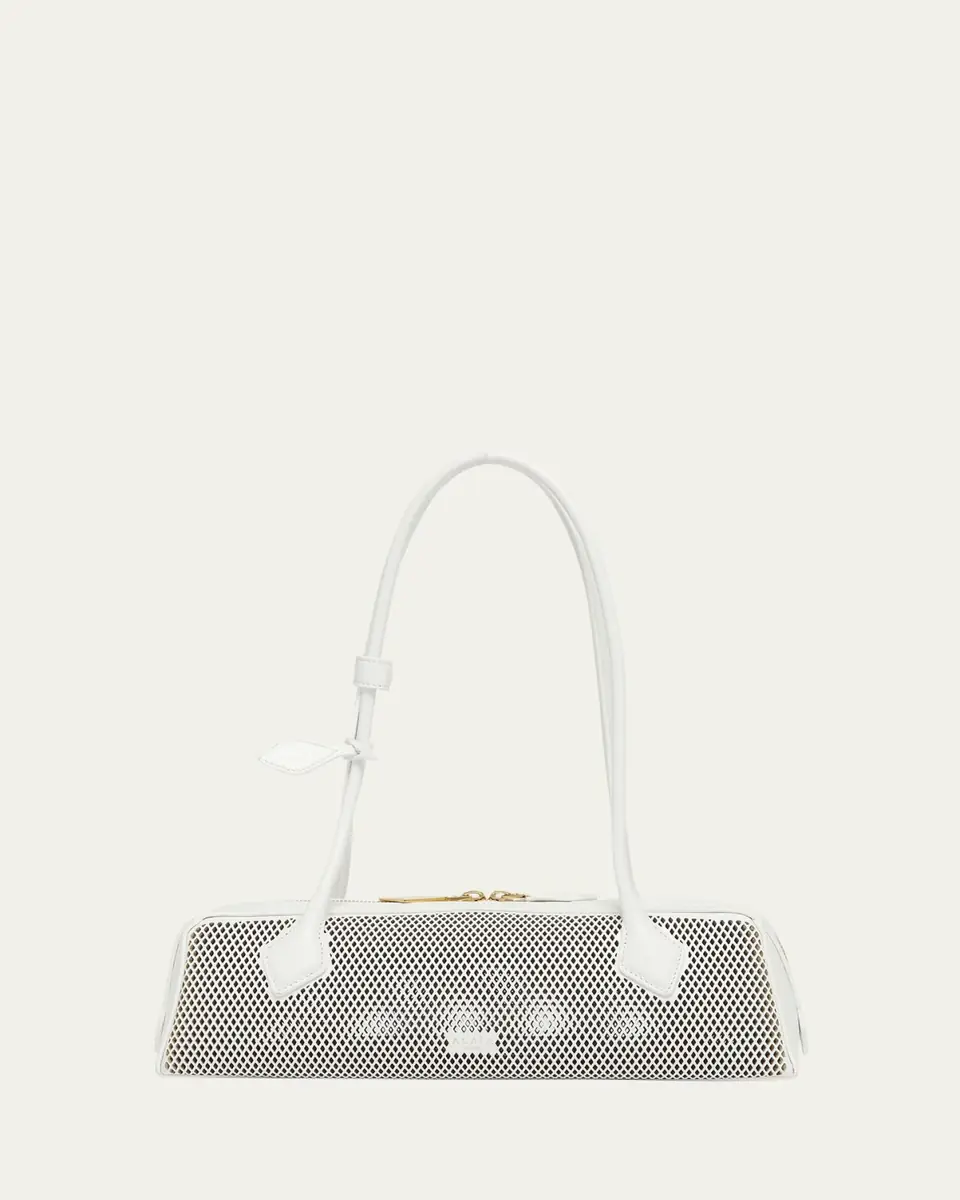 Alaïa Le Teckel Medium Shoulder Bag in Fishnet Leather | Thumbnail 6
