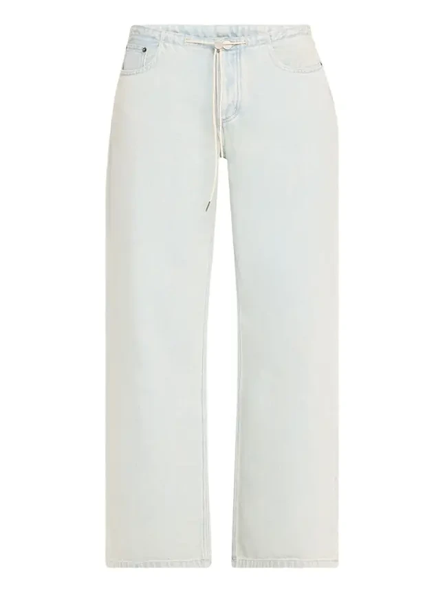 STILL HERE Cool Relaxed Drawstring Jeans