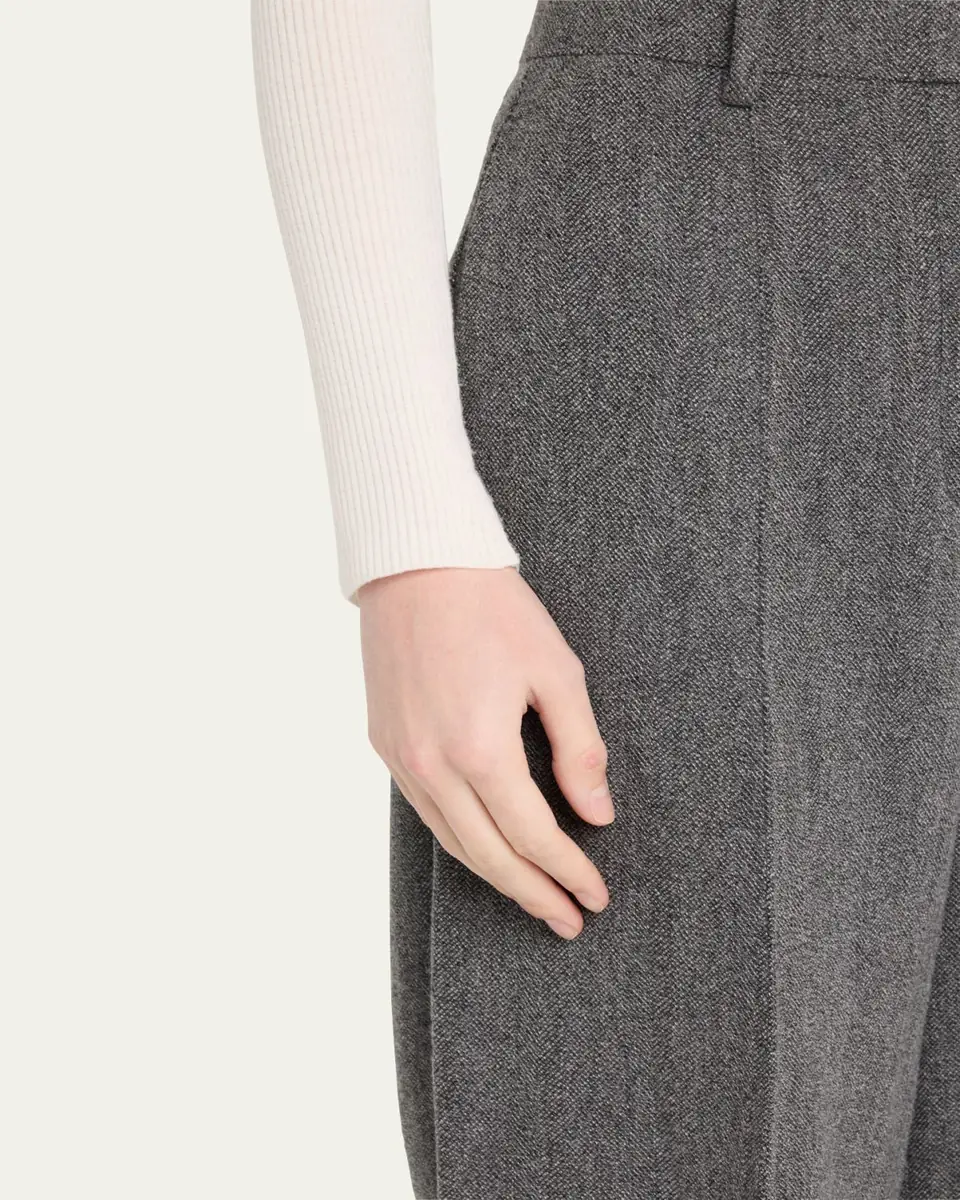 Loro Piana Dan Tapered Wool Cashmere Trousers | Thumbnail 4 Loro Piana Dan Tapered Wool Cashmere Trousers | Thumbnail 4