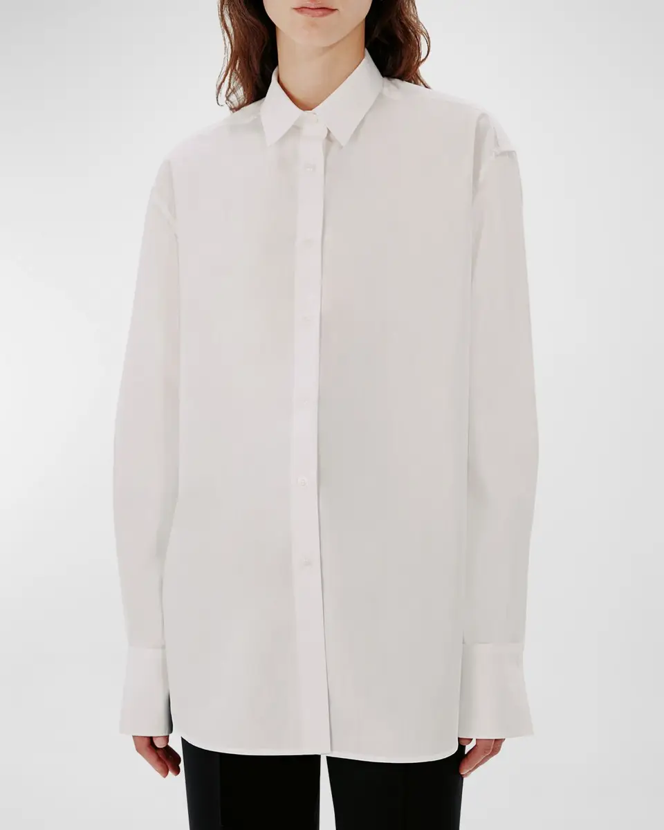 Another Tomorrow Oversized Men's-Inspired Shirt | Thumbnail 4 Another Tomorrow Oversized Men's-Inspired Shirt | Thumbnail 4