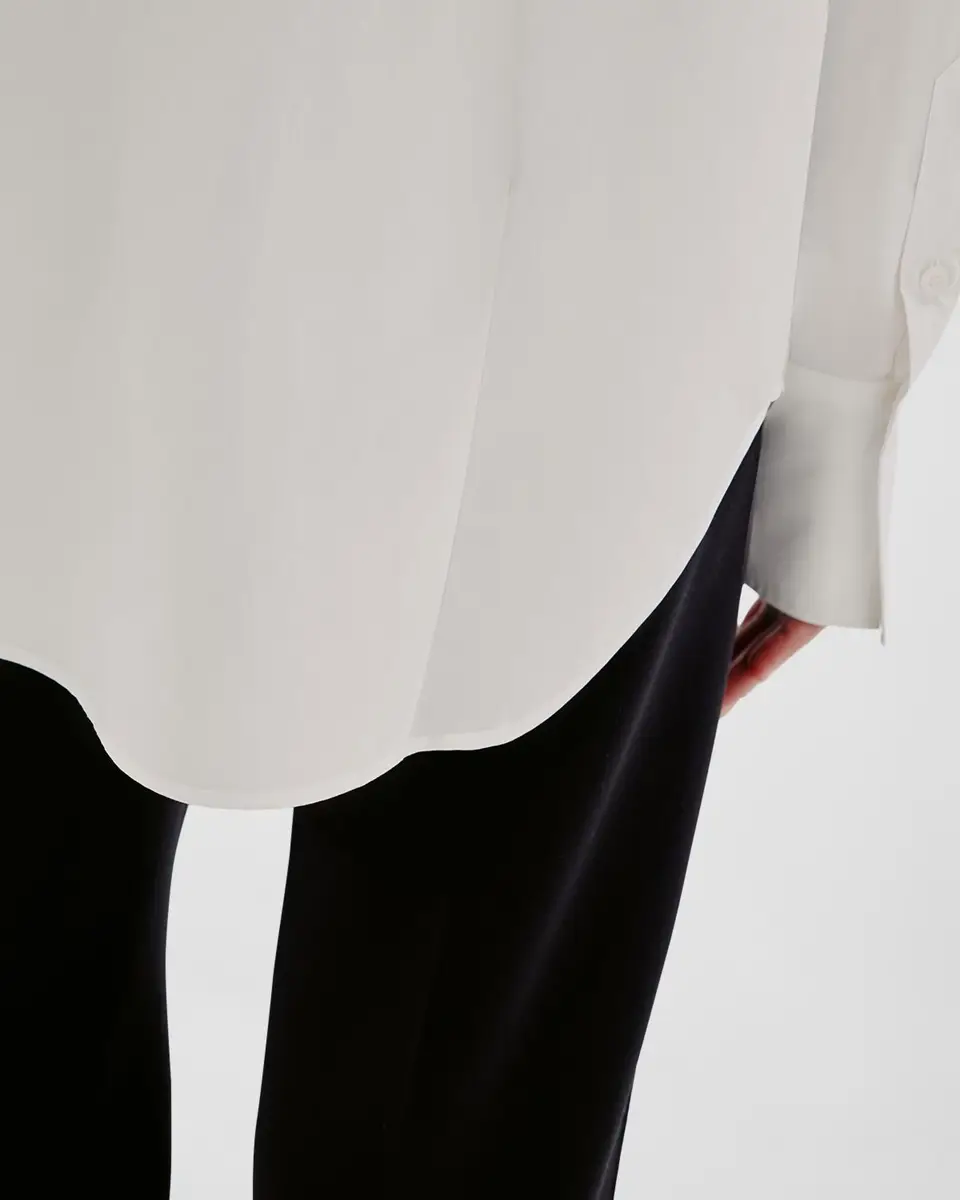 Another Tomorrow Oversized Men's-Inspired Shirt | Thumbnail 5 Another Tomorrow Oversized Men's-Inspired Shirt | Thumbnail 5