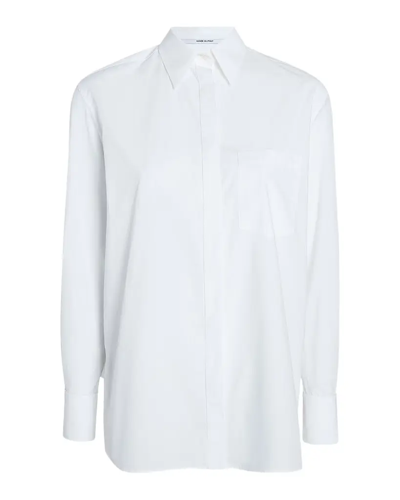 Another Tomorrow Oversized Men's-Inspired Shirt | Image 1 Another Tomorrow Oversized Men's-Inspired Shirt | Image 1