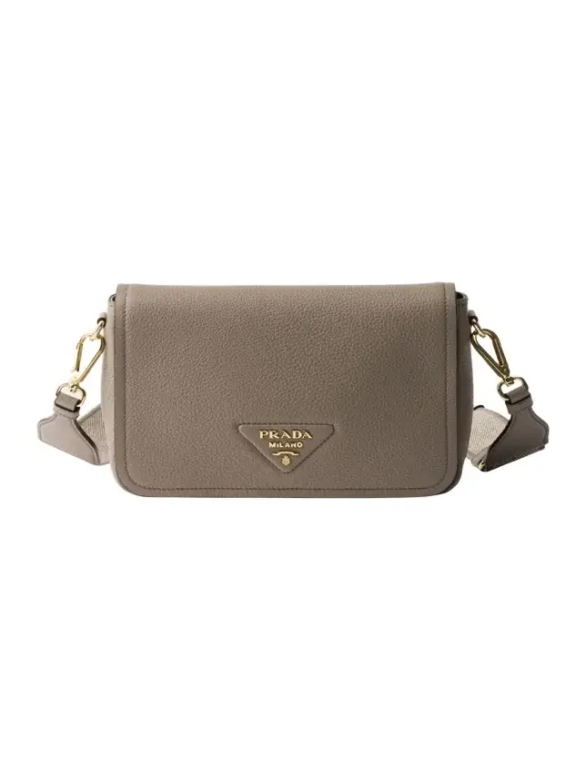 Daino Flap Soft Leather Crossbody Bag