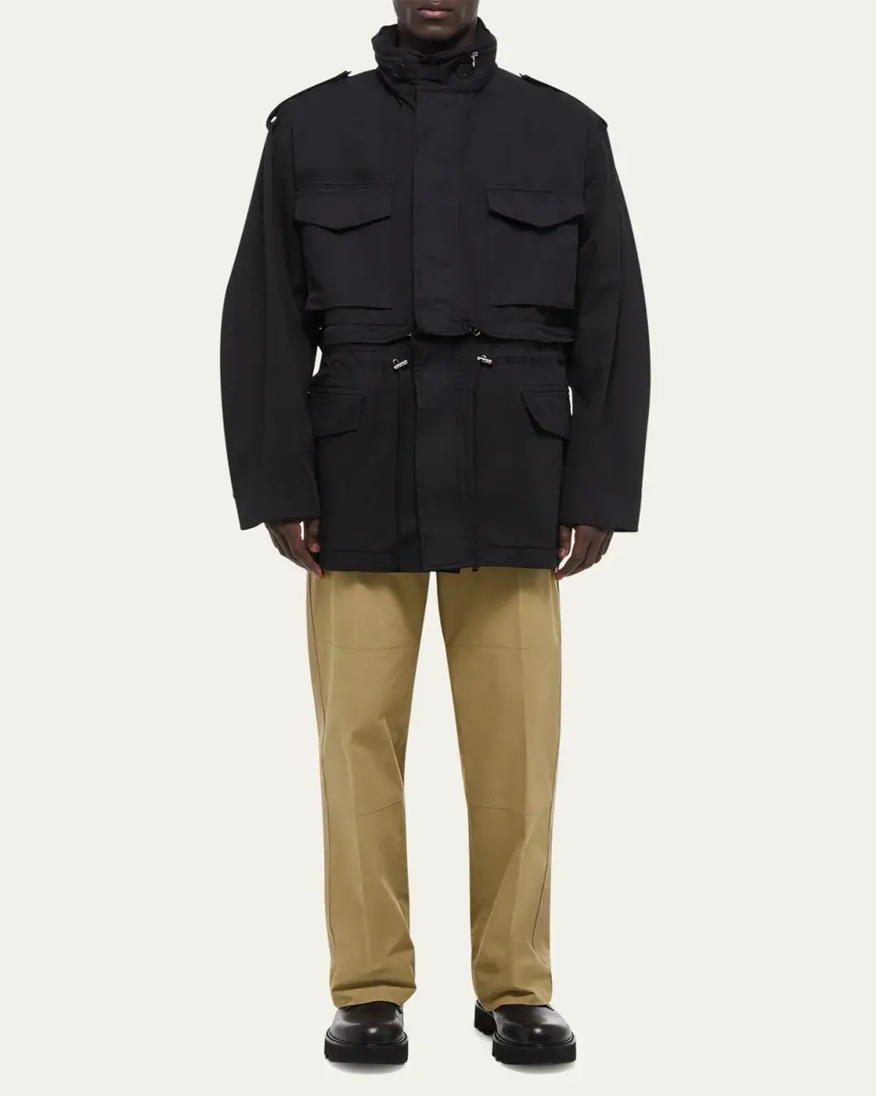 Helmut Lang Men's Field Jacket with Stowaway Hood | Thumbnail 2 Helmut Lang Men's Field Jacket with Stowaway Hood | Thumbnail 2