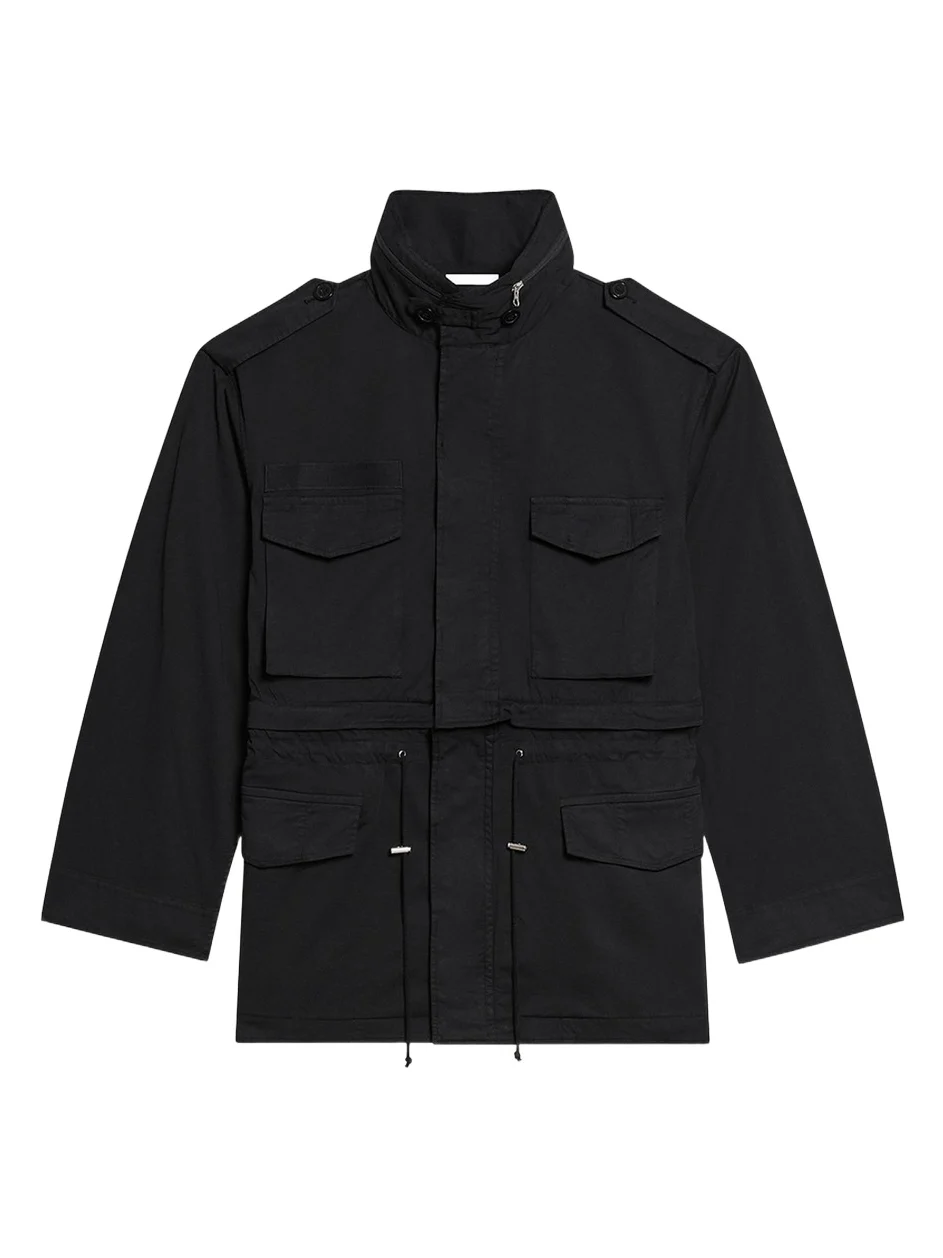 Men's Field Jacket with Stowaway Hood Men's Field Jacket with Stowaway Hood