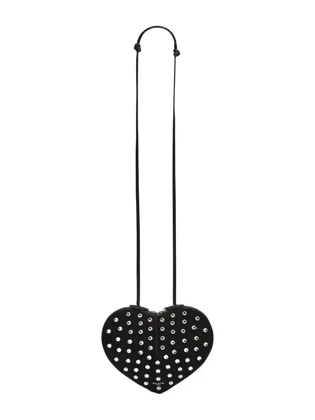 Le Coeur Studded Goatskin Crossbody Bag Le Coeur Studded Goatskin Crossbody Bag