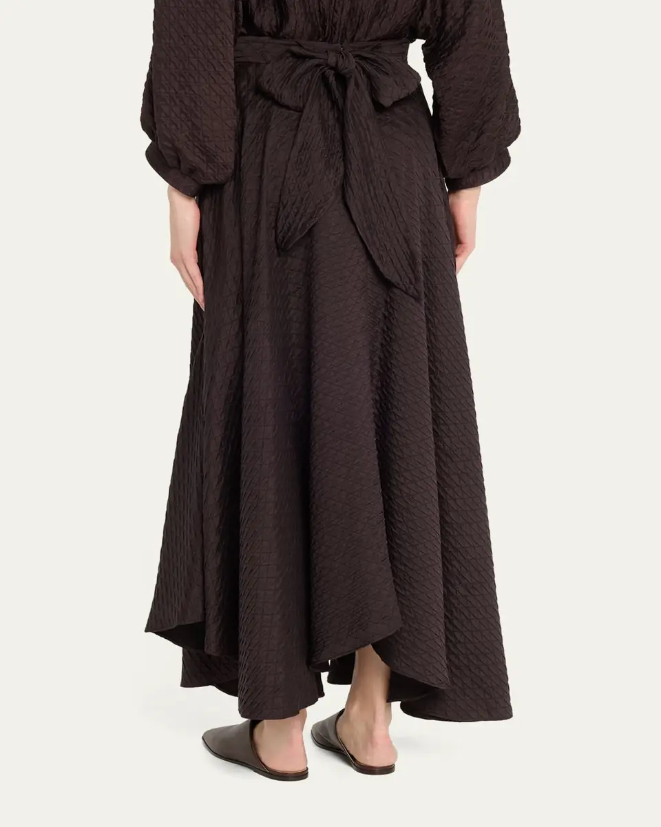 Loro Piana Elise Diamond-Quilted Cloquet Maxi Skirt | Thumbnail 3 Loro Piana Elise Diamond-Quilted Cloquet Maxi Skirt | Thumbnail 3
