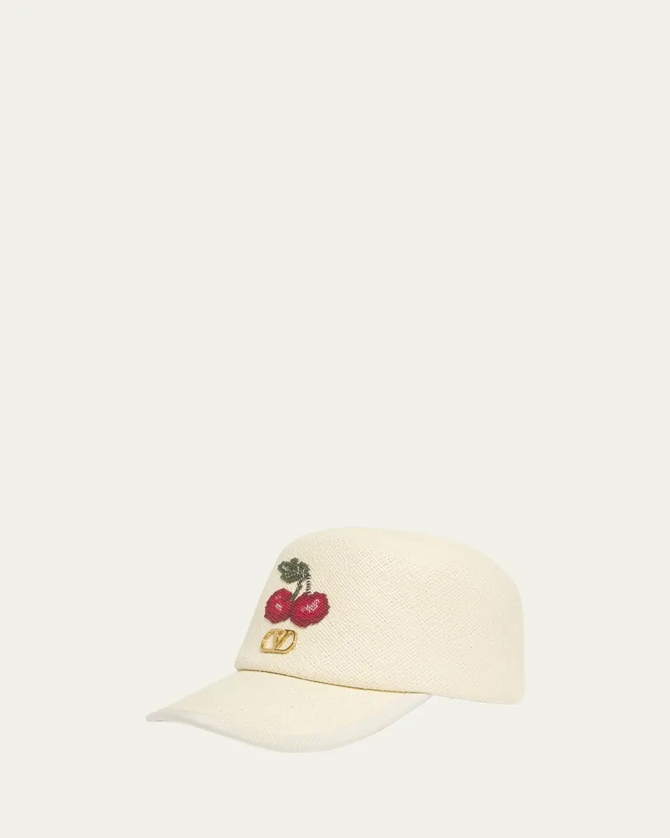 Valentino Garavani Cherry V-Logo Baseball Cap | Thumbnail 2