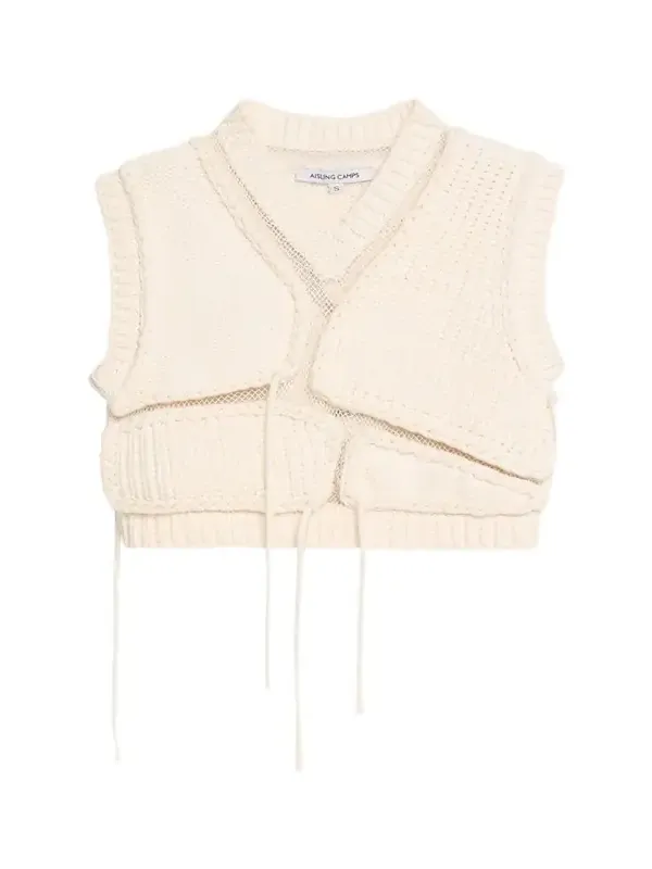 Aisling Camps Tortoise Mesh Cropped Vest