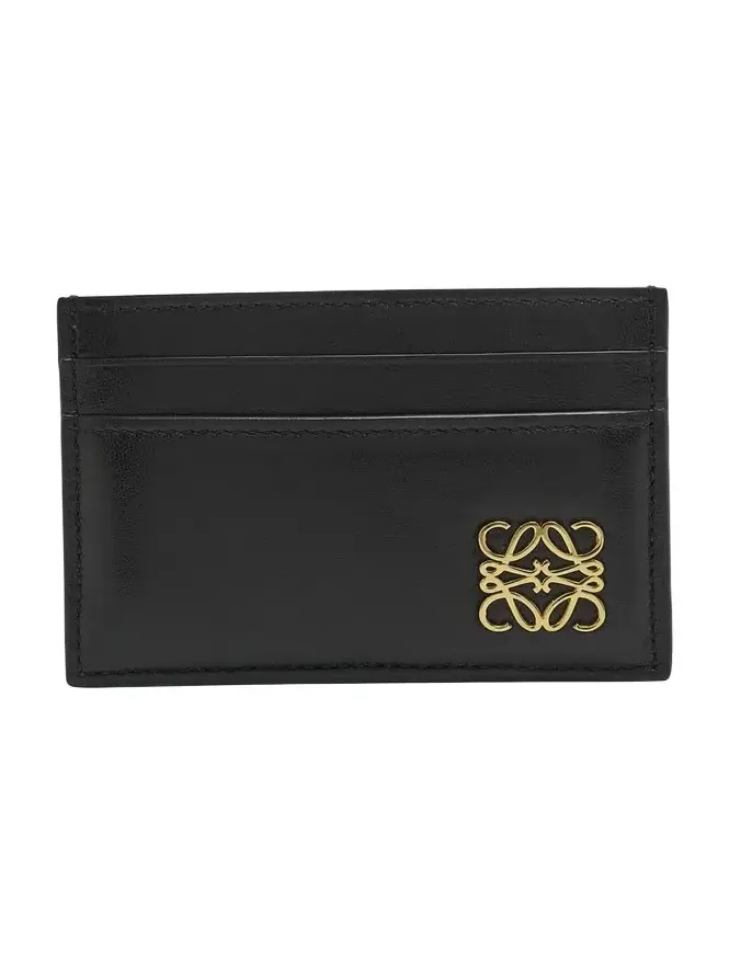 Anagrame Puffer Card Holder in Leather