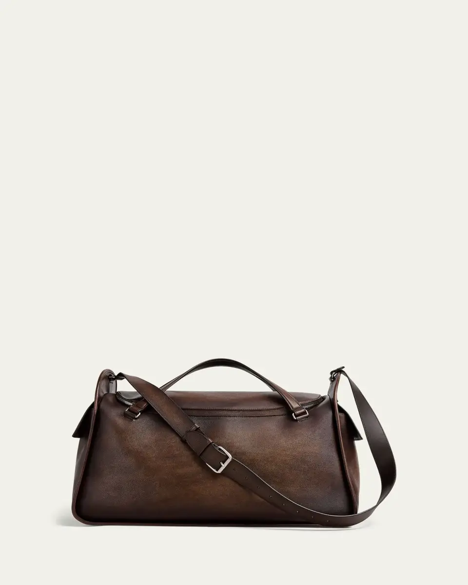 Berluti Men's Periple Leather Weekender Bag | Thumbnail 4 Berluti Men's Periple Leather Weekender Bag | Thumbnail 4