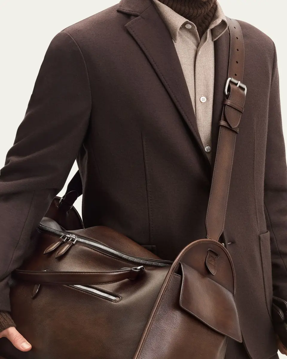 Berluti Men's Periple Leather Weekender Bag | Thumbnail 5 Berluti Men's Periple Leather Weekender Bag | Thumbnail 5