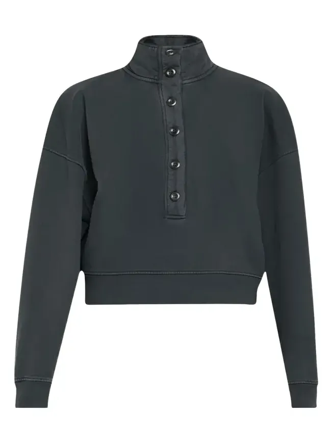 Mirelle Buttoned Pullover Sweatshirt